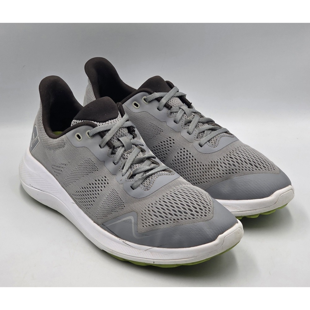 FootJoy Flex Spikeless Golf Shoes Men's 9.5M Gray White Lime 56142